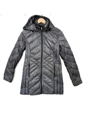 BCBGeneration gray Ultra Lightweight Packable Down Car Coat XSmall